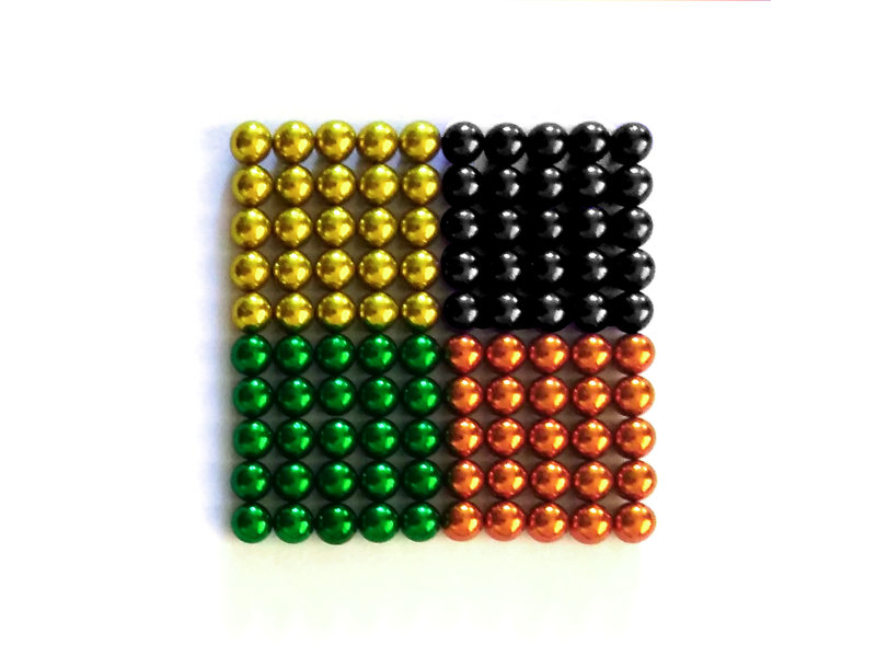 Neocube jaune vert noir orange