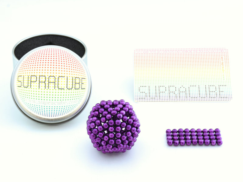 Supracube neocube violet 216 billes plus boite plus carte