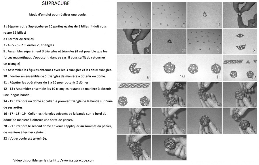 guide supracube pour raliser une boule